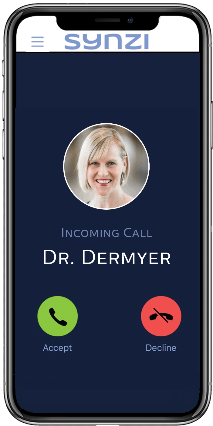 Dr Dermyer incoming call